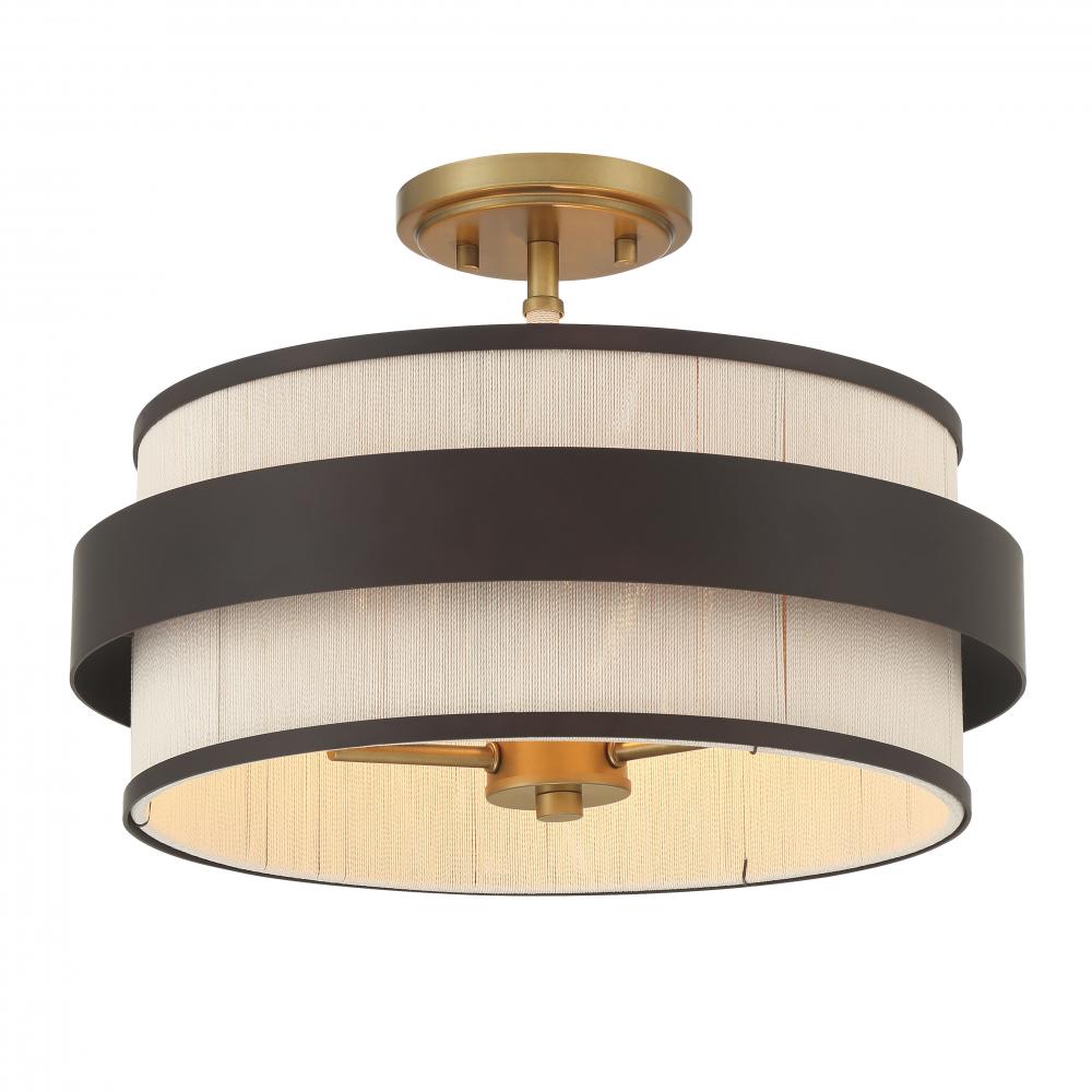 HARBOR WRAP - 3 LIGHT SEMI FLUSH