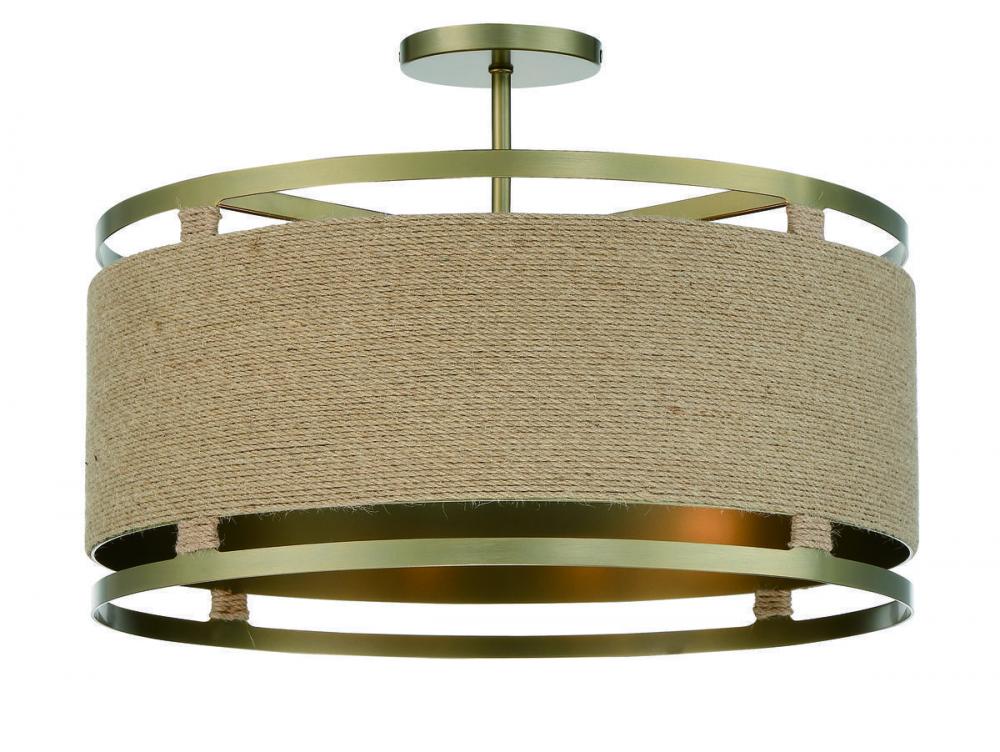 WINDWARD PASSAGE - 4 LIGHT SEMI FLUSH