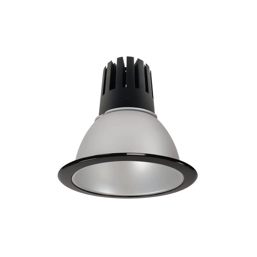 6" Sapphire III Round Open Reflector, 2500lm, 4000K, Flood Optic, Haze Reflector/Black Flange