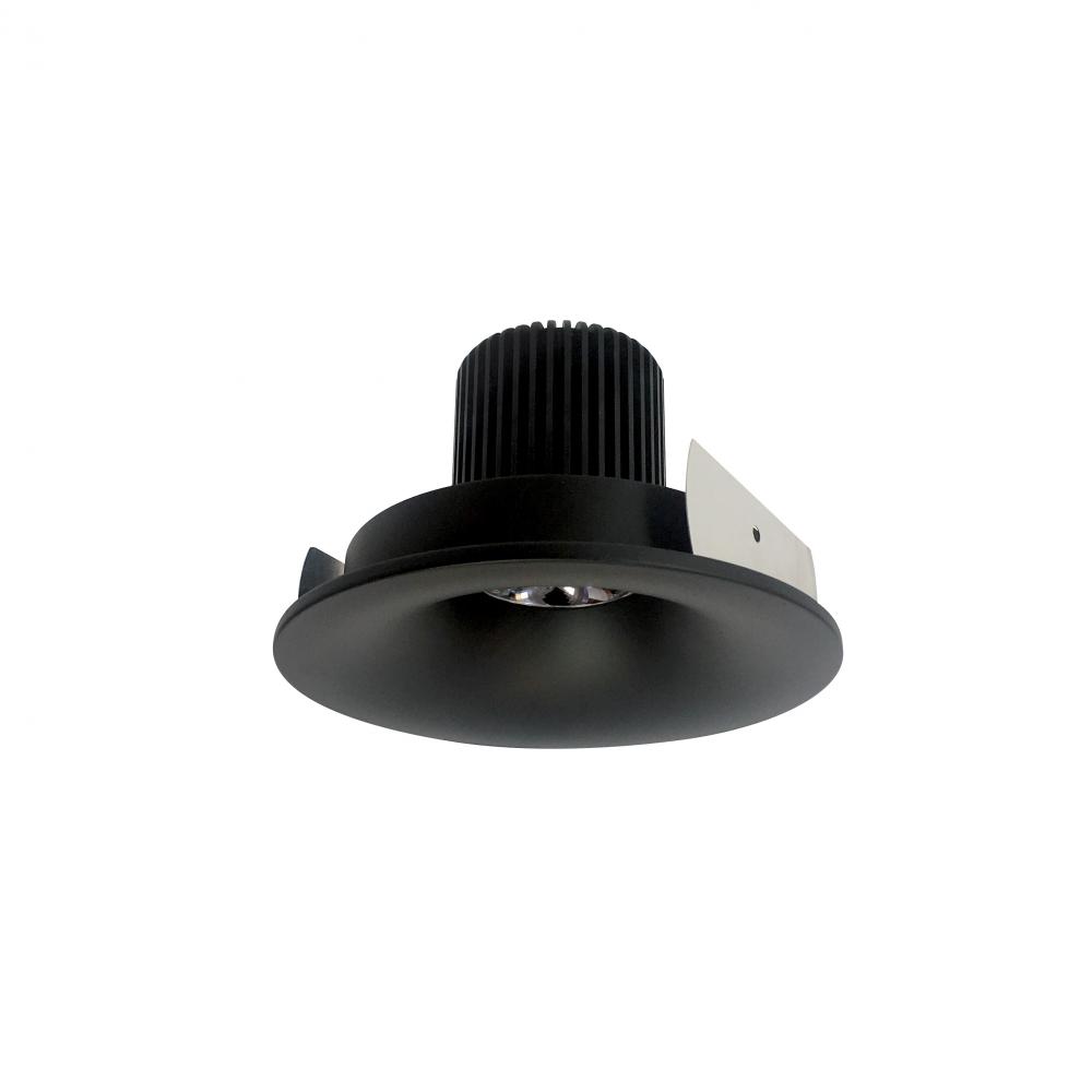 4" Iolite LED Round Bullnose, 10-Degree Optic, 950lm / 12W, 3500K, Black Finish