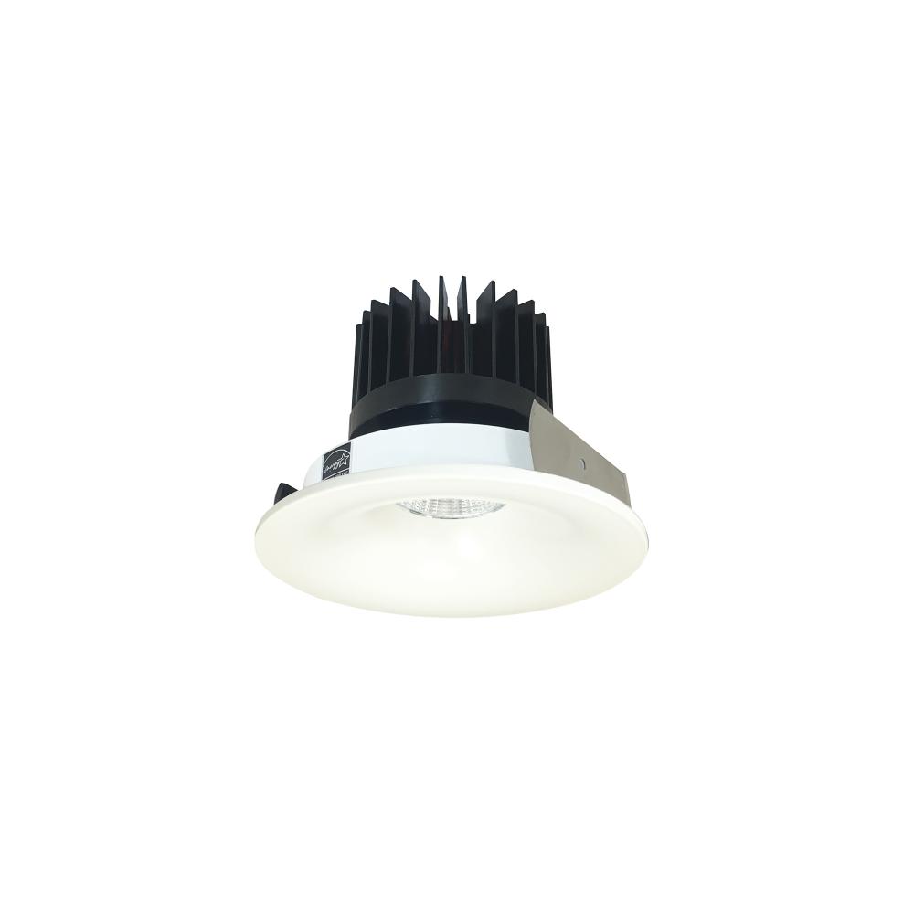 4" Iolite LED Round Bullnose, 1500lm/2000lm/2500lm (varies by housing), 3500K, White Finish