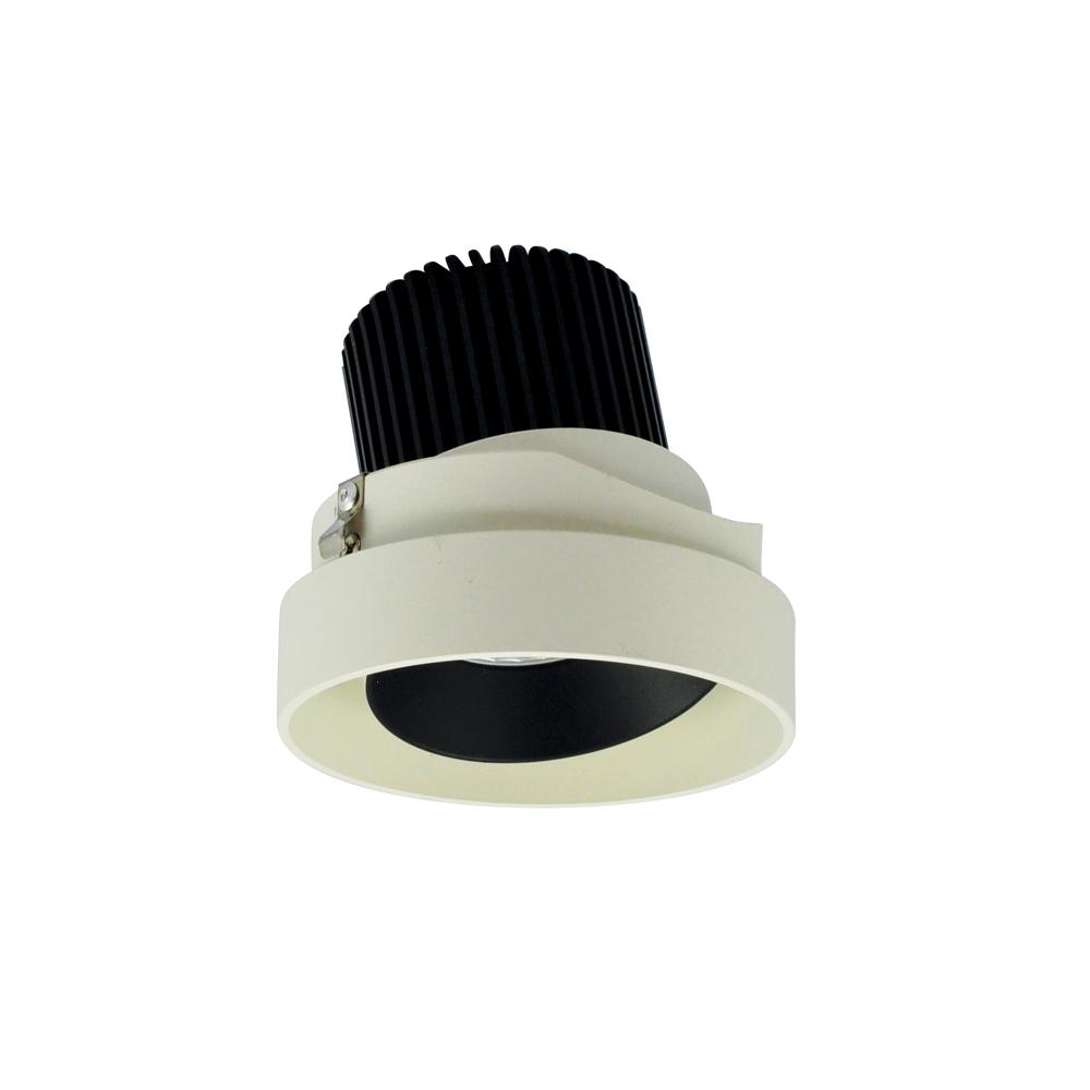 4" Iolite LED Round Trimless Adjustable, 800lm / 14W, 5000K, Black Adjustable / White Reflector