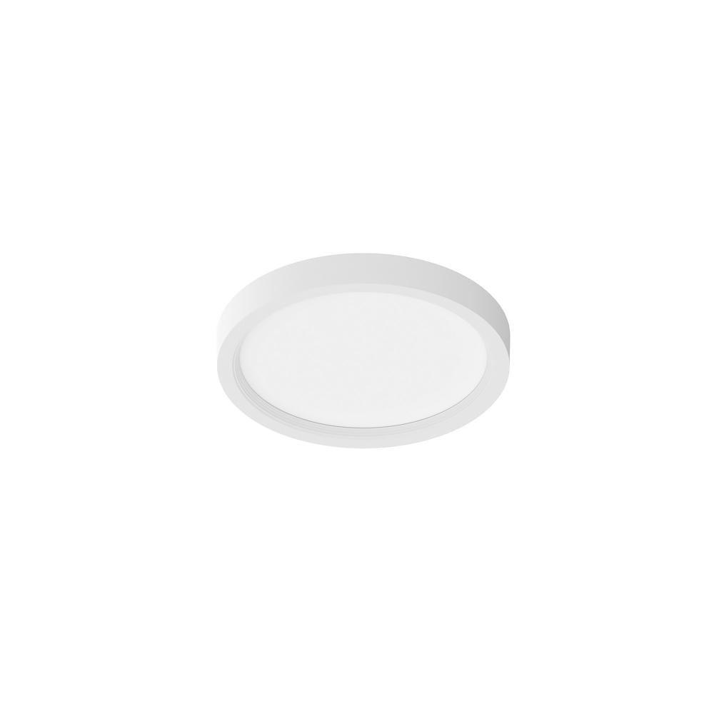 4" SURF Round LED Surface Mount with Dedicated CCT, 850lm / 11W, 5000K, Matte Powder White