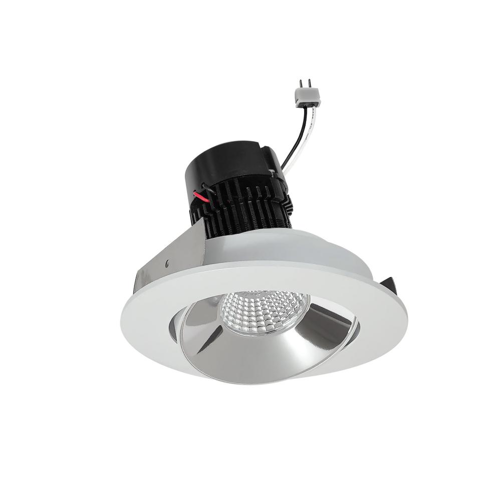 4" Pearl Low Voltage LED Round Adjustable Cone Retrofit, 1200lm / 11W, 3500K, Specular Clear