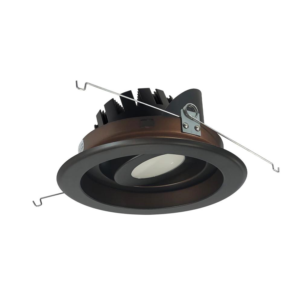 6" Marquise III Adjustable Regressed Gimbal Reflector, 900lm, 3000K, Flood Optic, Bronze