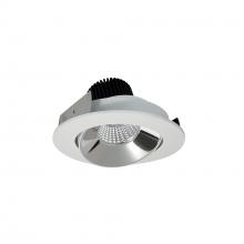 Nora NIO-4RC35XCMPW/10 - 4" Iolite LED Round Adjustable Cone Reflector, 1000lm / 14W, 3500K, Specular Clear Reflector /