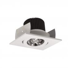 Nora NIOB-2SG30QWW - 2" Iolite LED Square Adjustable Gimbal, 10-Degree Optic, 850lm / 12W, 3000K, White Finish