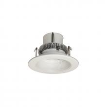 Nora NLCBC2-45235MPW/A - 4" Cobalt Click Round Retrofit Baffle, 750lm / 10W, 3500K, Matte Powder White Baffle / Matte