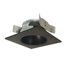 Nora NLCBS-4538540BZ - 4" Cobalt Shallow High Lumen LED Trim, Square/Round Reflector, 850lm, 4000K, Bronze