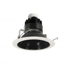 Nora NRMC3-62L130FBW - 6" Marquise III Retrofit, Black Baffle/White Flange, 120-277V; 0-10V Dimming, 1300lm / 12W,