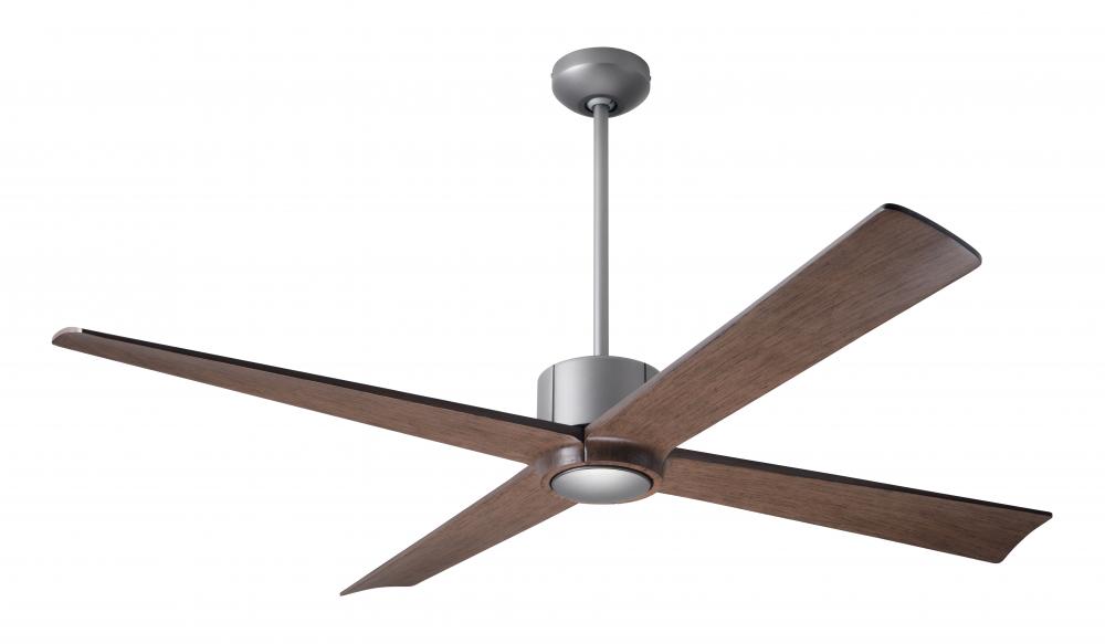 Nouveau DC Fan; Graphite Finish w/ Matte Black; 56" Mahogany Blades; No Light