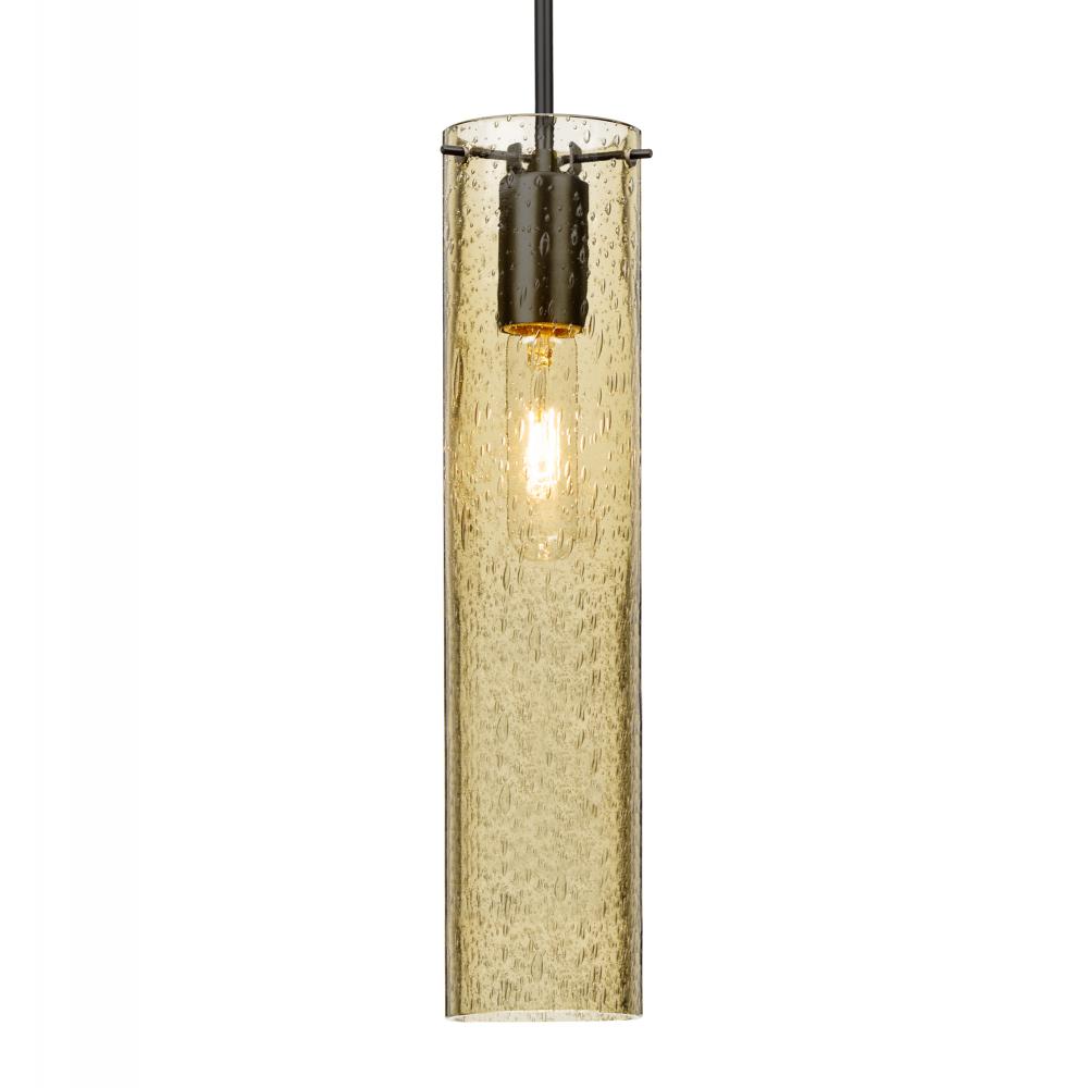 Besa, Juni 16 Cord Pendant, Gold Bubble, Black, 1x60W MAX E26 Base