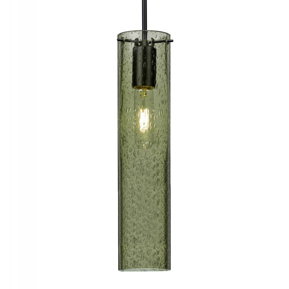 Besa, Juni 16 Cord Pendant, Moss Bubble, Black, 1x60W MAX E26 Base