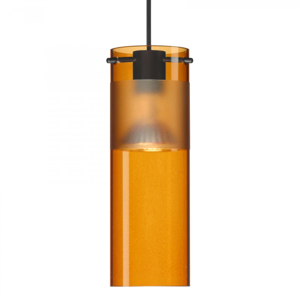 Besa Pendant Scope 7, Black Finish, Armagnac/Frost 1x50W MAX GY6.35 Base