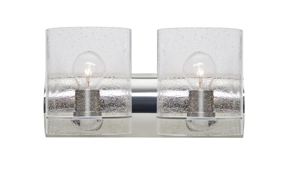 Besa, Celtic Vanity, Bubble, Chrome Finish, 2x60W Medium Base