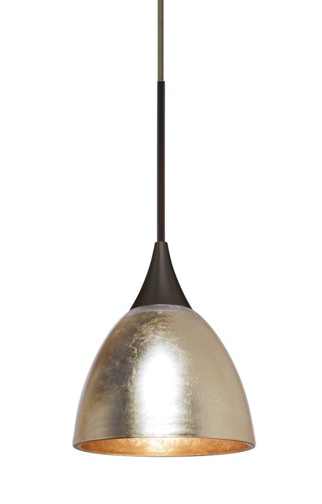 Besa Divi Pendant, Gold Foil, Bronze, 1x50W MAX GY6.35 Base
