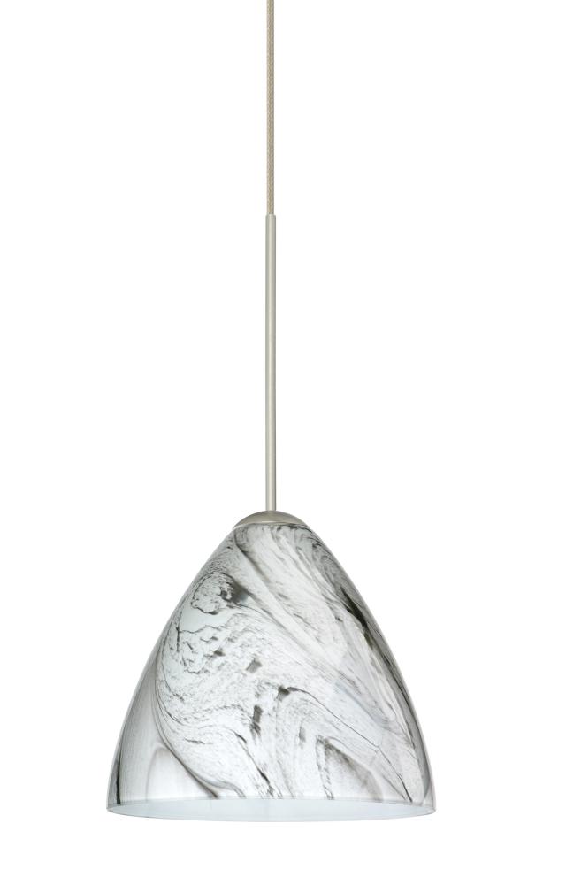 Besa Pendant For Multport Canopy Mia Satin Nickel Marble Grigio 1x50W MAX GY6.35 Base