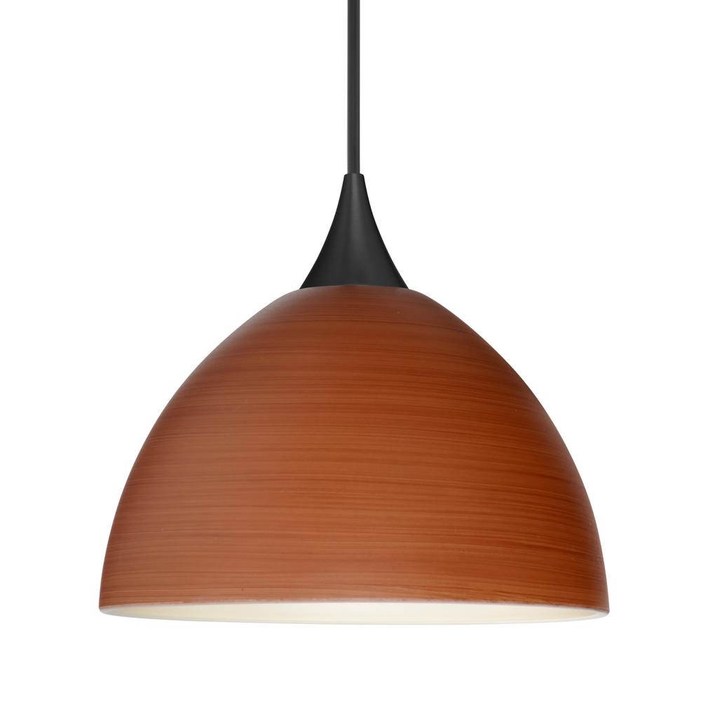 Besa Pendant For Multiport Canopy Brella, Black Finish, Cherry 1x50W MAX GY6.35 Base