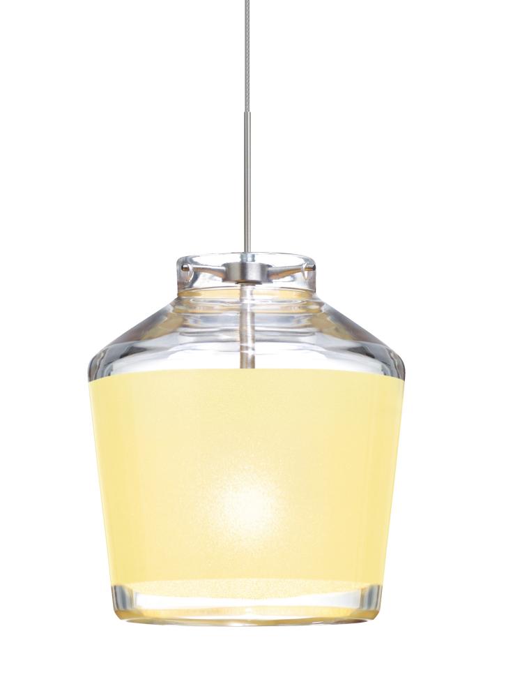 Besa Pendant For Multiport Canopy Pica 6 Satin Nickel Creme Sand 1x50W MAX GY6.35 Base