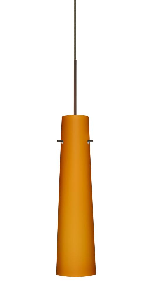 Besa Camino Pendant Bronze Amber Matte 1x50W MAX GY6.35 Base