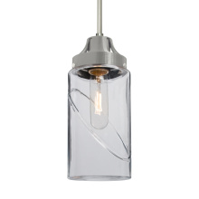 Besa Lighting 1JC-BLINKCL-EDIL-SN - Besa, Blink Cord Pendant, Clear, Satin Nickel Finish, 1x4W LED Filament