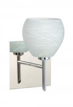 Besa Lighting 1SW-560560-CR-SQ - Besa Wall With SQ Canopy Tay Tay Chrome Cocoon 1x40W G9