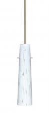 Besa Lighting 1TT-567419-SN - Besa Camino Stem Pendant Satin Nickel Carrera 1x40W E12 base