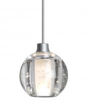 Besa Lighting 1XC-BOCA5BB-SN - Besa, Boca 5 Cord Pendant, Clear Bubble, Satin Nickel Finish, 1xMAX GY6.35 Base