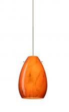 Besa Lighting 1XT-1713HB-LED-SN - Besa Pendant Pera 6 Satin Nickel Habanero 1x5W LED