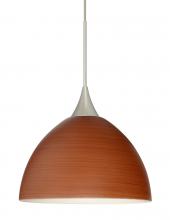 Besa Lighting 1XT-4679CH-SN - Besa Pendant Brella Satin Nickel Cherry 1x50W MAX GY6.35 Base