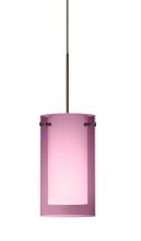 Besa Lighting 1XT-A44007-BR - Besa Pendant Pahu 4 Bronze Transparent Amethyst/Opal 1x35W MAX GY6.35 Base