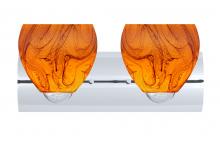 Besa Lighting 2WZ-4122HB-CR - Besa Wall Bolla Chrome Habanero 2x60W Medium Base