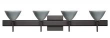 Besa Lighting 4SW-1743TN-LED-BR-SQ - Besa Wall With SQ Canopy Domi Bronze Titan 4x5W LED