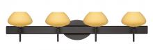 Besa Lighting 4SW-5410VM-LED-BR - Besa Wall Peri Bronze Vanilla Matte 4x5W LED