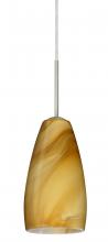 Besa Lighting B-1509HN-SN - Besa Chrissy Pendant For Multiport Canopy Satin Nickel Honey 1x50W Candelabra
