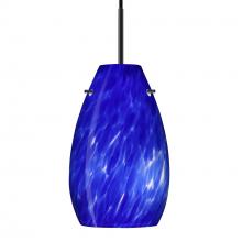Besa Lighting J-412686-BK - Besa Pera 9 Pendant For Multiport Canopy Black Blue Cloud 1x100W MAX E26 Base