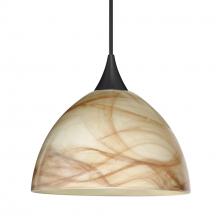 Besa Lighting RXP-467983-BK - Besa Pendant Brella, Black Finish, Mocha 1x50W MAX GY6.35 Base