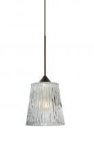 Besa Lighting RXP-512500-BR - Besa Pendant Nico 4 Bronze Clear Stone 1x35W MAX GY6.35 Base