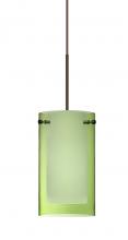 Besa Lighting RXP-L44007-BR - Besa Pendant Pahu 4 Bronze Transparent Olive/Opal 1x35W MAX GY6.35 Base