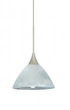 Besa Lighting X-174352-SN - Besa Pendant For Multiport Canopy Domi Satin Nickel Marble 1x50W MAX GY6.35 Base