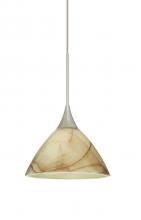 Besa Lighting X-174383-SN - Besa Pendant For Multiport Canopy Domi Satin Nickel Mocha 1x50W MAX GY6.35 Base