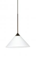 Besa Lighting XP-117607-BR - Besa Pendant Kona Bronze White 1x50W MAX GY6.35 Base