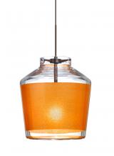 Besa Lighting XP-PIC6GD-BR - Besa Pendant Pica 6 Bronze Gold Sand 1x50W MAX GY6.35 Base