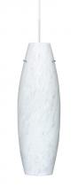 Besa Lighting 1VT-412719-LED-WH - Besa Tara LED Pendant 1VT Carrera White 1x11W LED