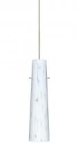 Besa Lighting 1XC-567419-LED-SN - Besa Camino Pendant Satin Nickel Carrera 1x50W MAX GY6.35 Base