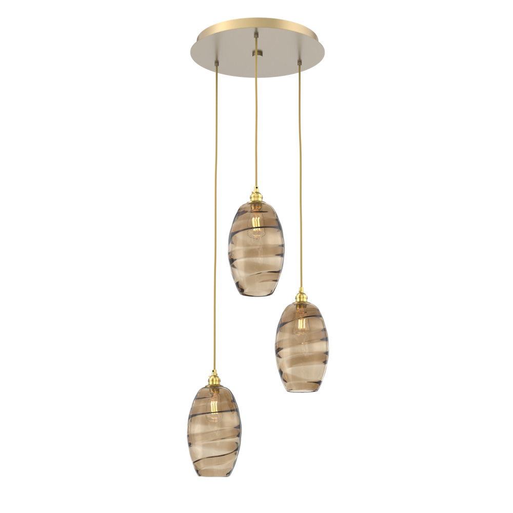 Ellisse Round 3pc Multi-Pendant