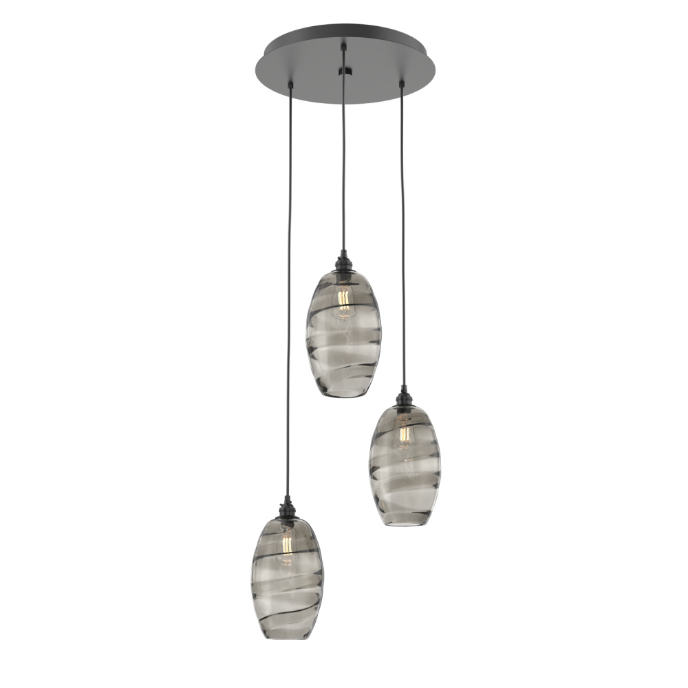 Ellisse Round 3pc Multi-Pendant