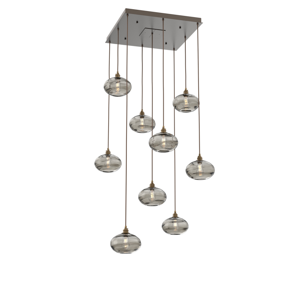 Coppa Square 9pc Multi-Pendant