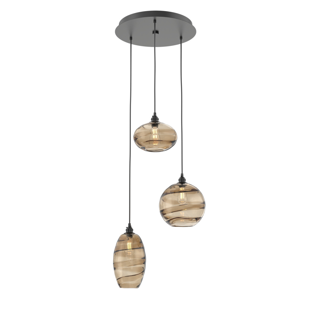 Misto Round 3pc Multi-Pendant