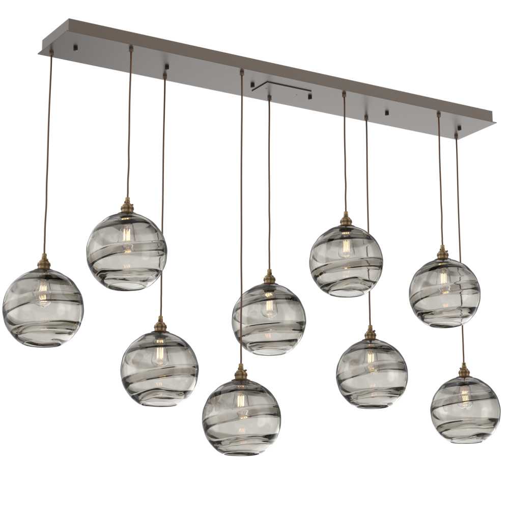 Terra Linear 9pc Multi-Pendant